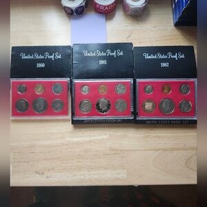United States Proof Coin Set Collection 1980,81,1982